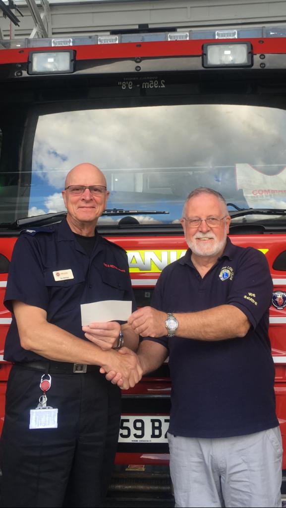 Donation to Trowbridge Fire Brigade